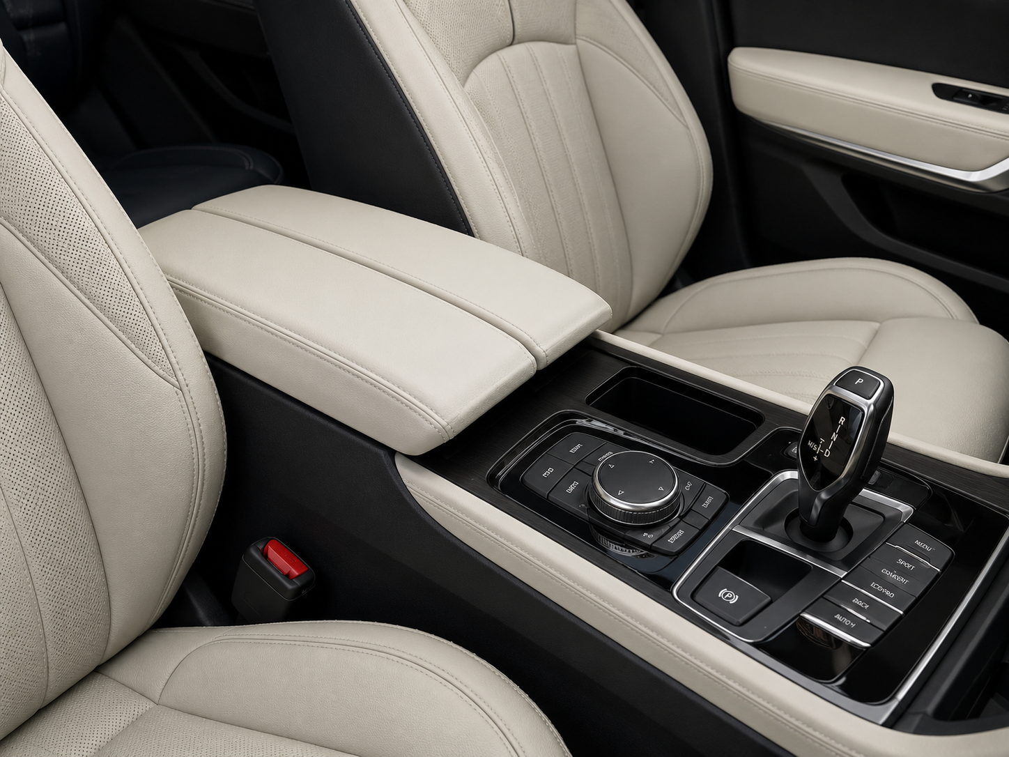 Automotive leather armrests and consoles