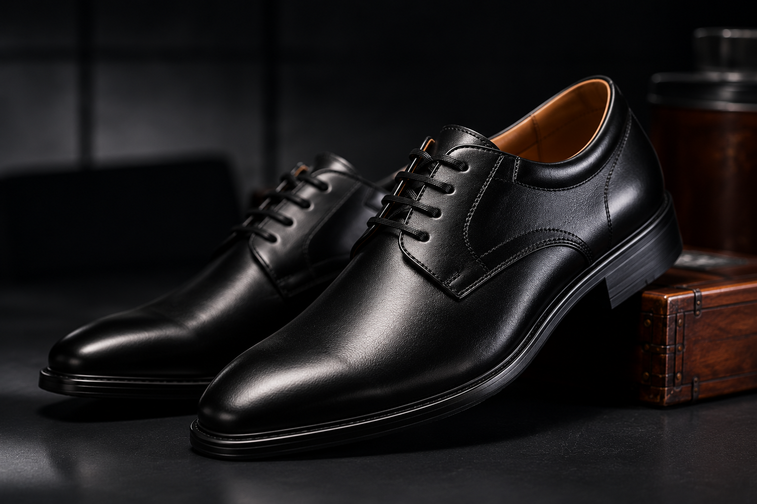 PVC and PU leather for formal shoes