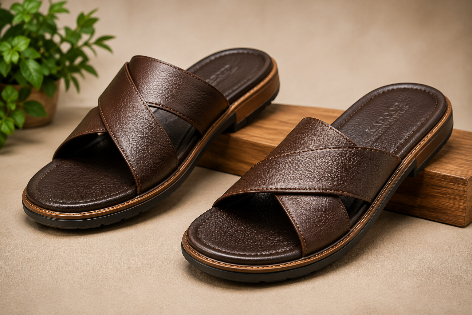 PVC and PU leather for sandals and slippers