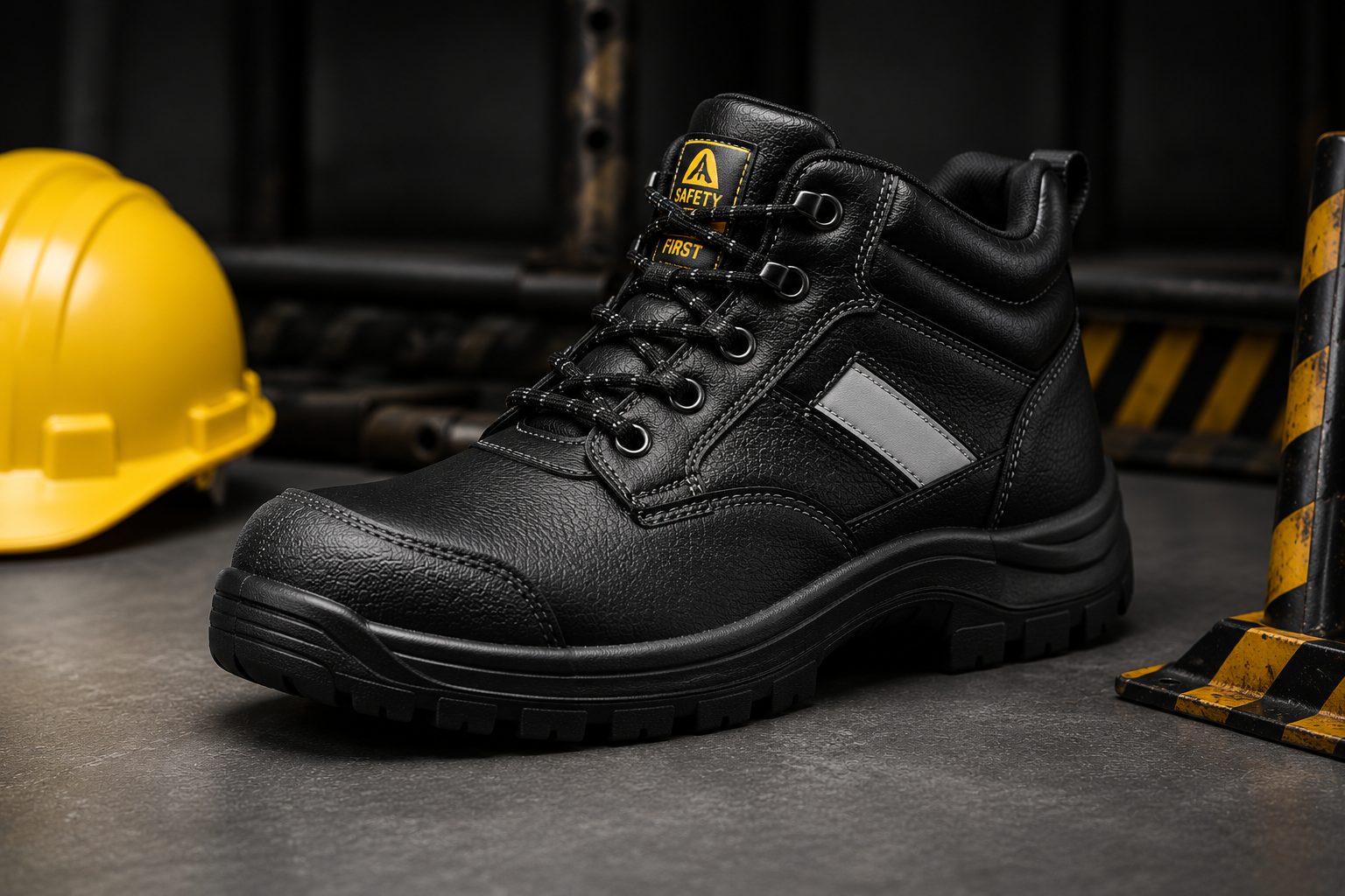 PVC and PU leather for safety footwear