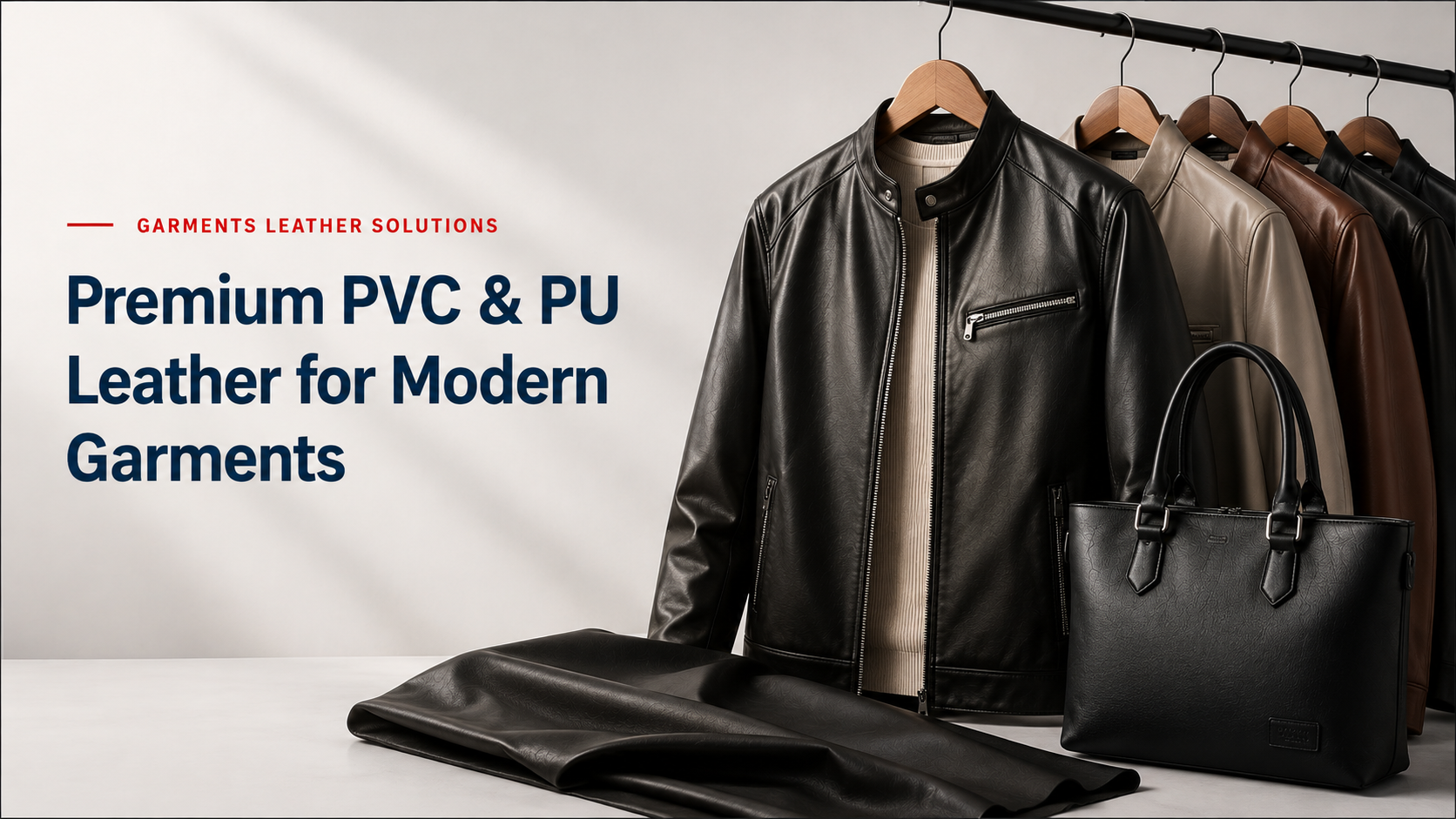 Premium PVC and PU leather for modern garments