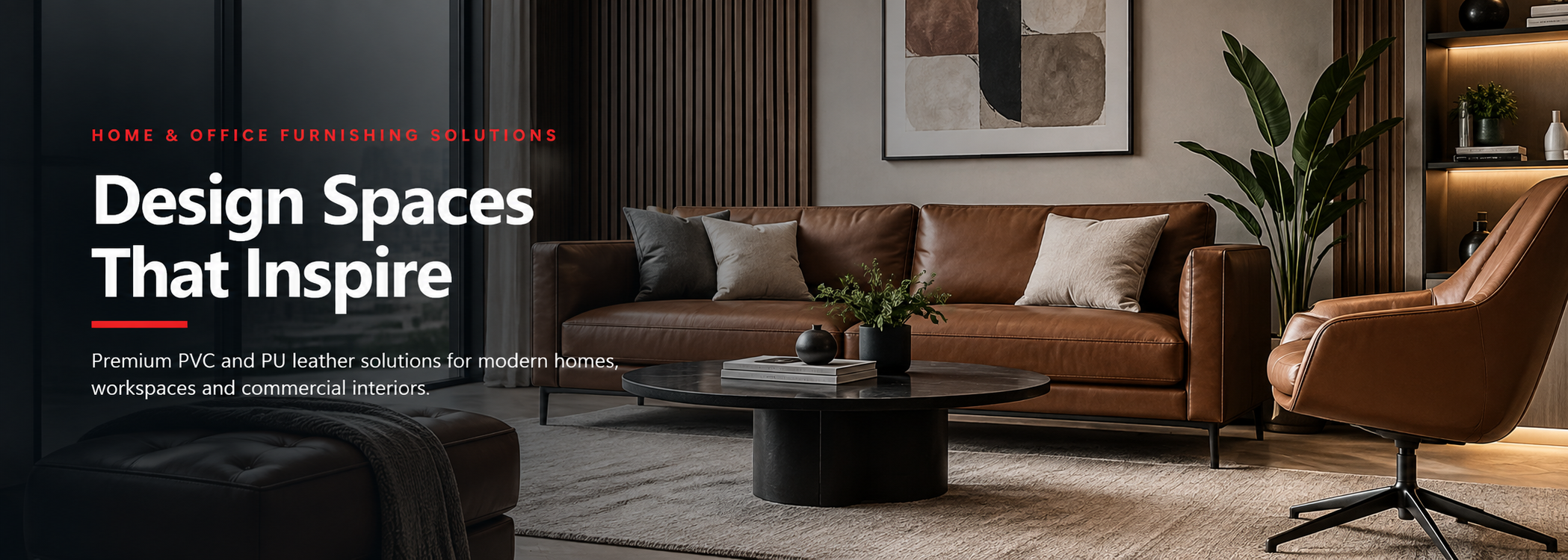 Premium PVC and PU leather solutions for home and office furniture