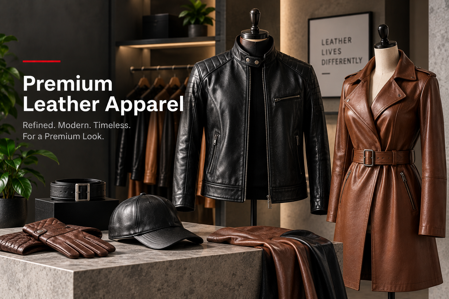 Premium PVC and PU leather apparel applications
