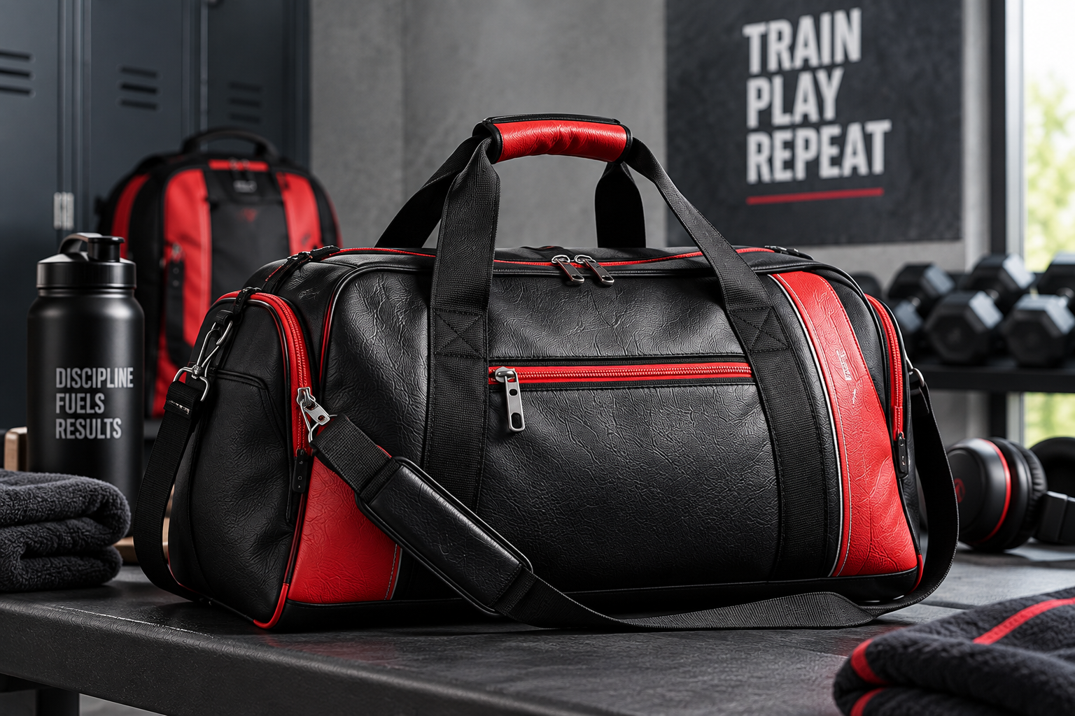 PVC and PU leather for sports bags and duffle bags