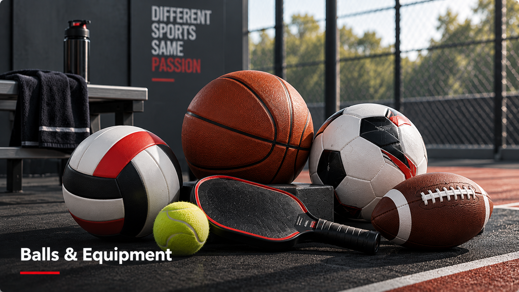PVC and PU leather sports balls and equipment