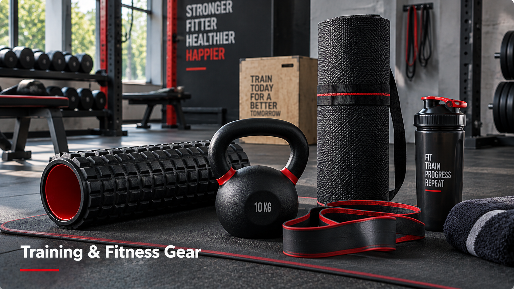 PVC and PU leather training and fitness gear