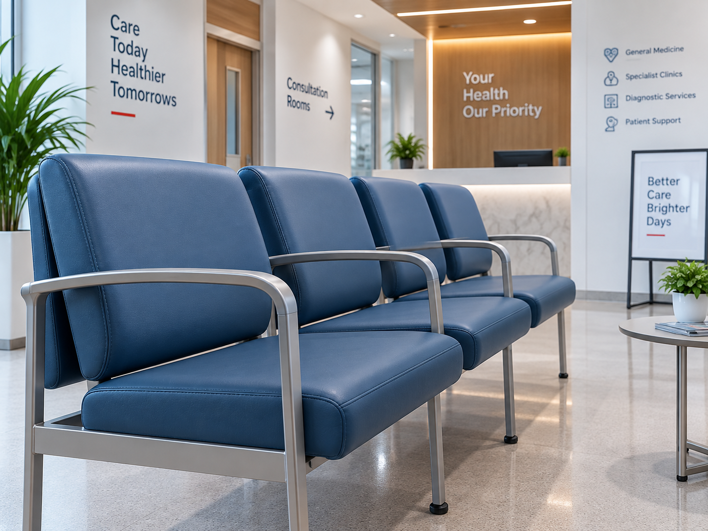Hospital and clinic seating