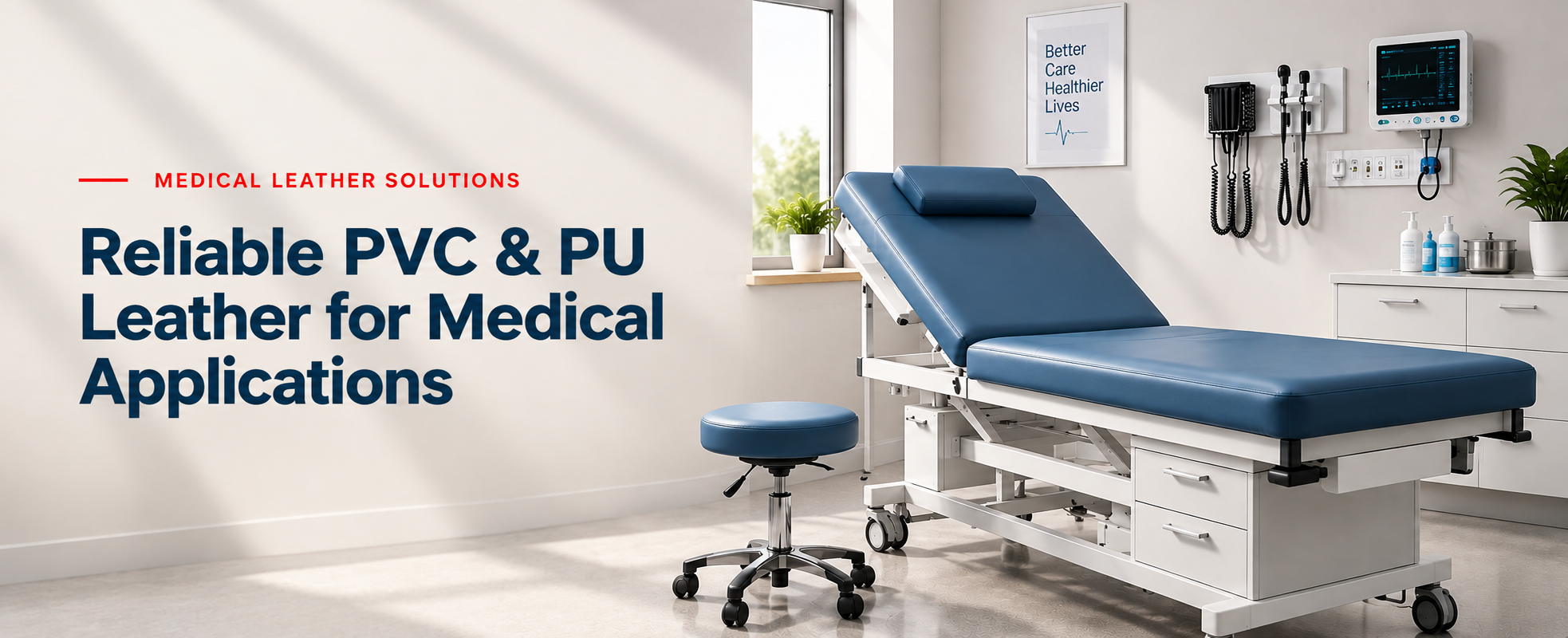 PVC and PU leather solutions for medical applications